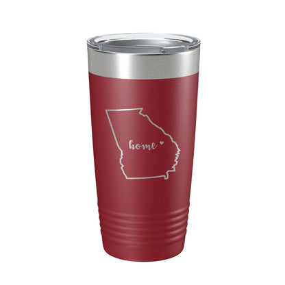 Georgia Tumbler Home State Travel Mug Insulated Laser Engraved Map Coffee Cup 20 oz-18