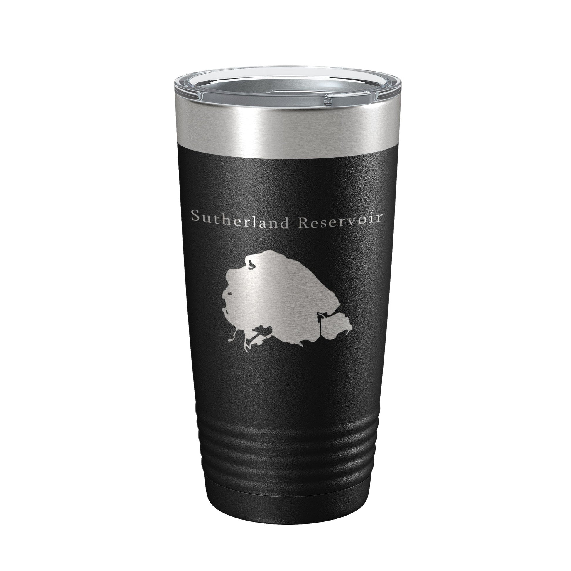 Sutherland Reservoir Tumbler Lake Map Travel Mug Insulated Laser Engraved Coffee Cup Nebraska 20 oz-5