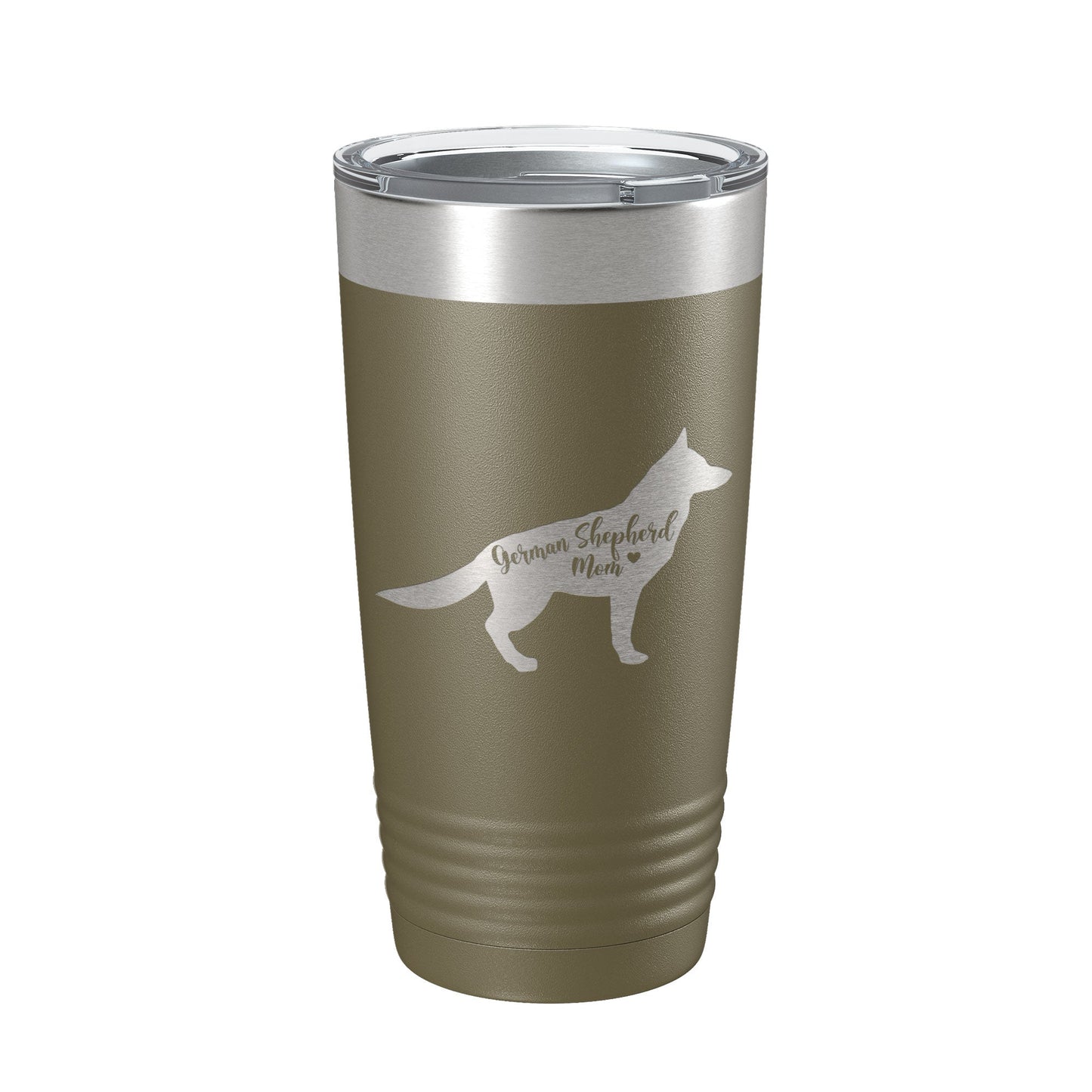 German Shepherd Mom Tumbler Dog Travel Mug Gift Insulated Laser Engraved Coffee Cup 20 oz-21