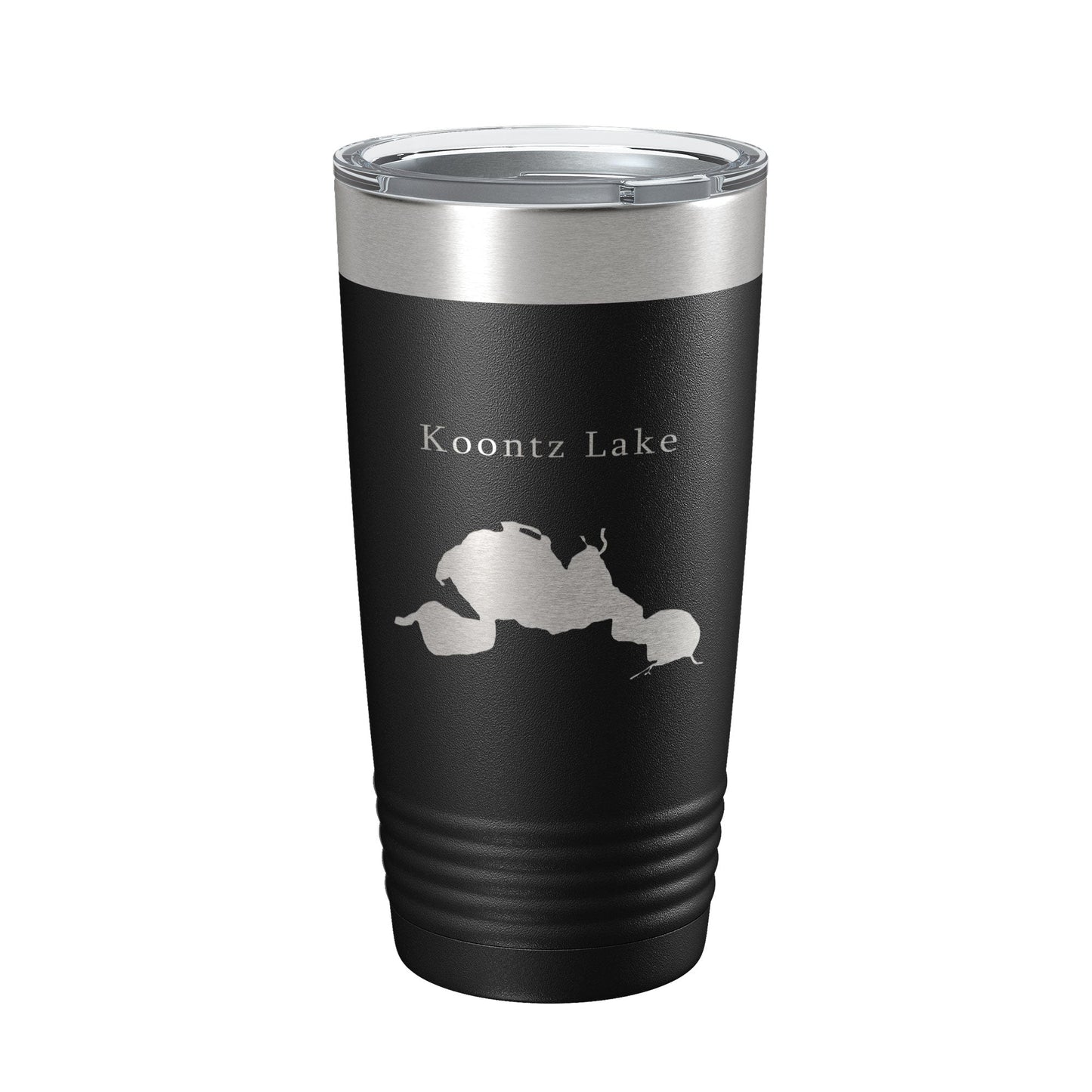 Koontz Lake Map Tumbler Travel Mug Insulated Laser Engraved Coffee Cup Indiana 20 oz-0