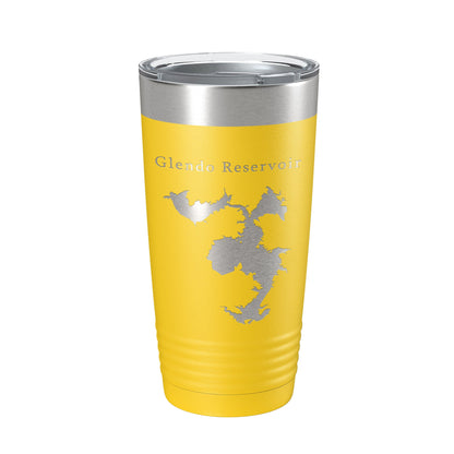 Glendo Reservoir Tumbler Lake Map Travel Mug Insulated Laser Engraved Coffee Cup Wyoming 20 oz-19