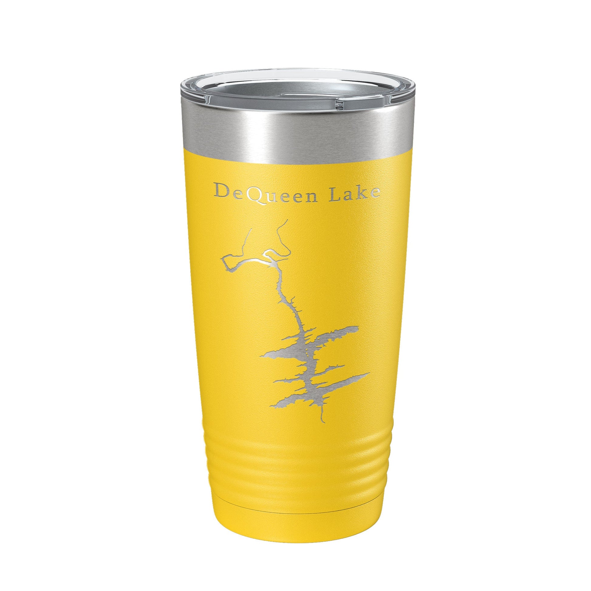 DeQueen Lake Map Tumbler Travel Mug Insulated Laser Engraved Coffee Cup Arkansas 20 oz-4