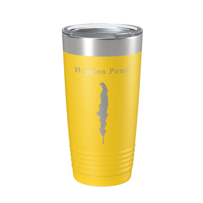 Hogdon Pond Tumbler Lake Map Travel Mug Insulated Laser Engraved Coffee Cup Acadia Maine 20 oz-4