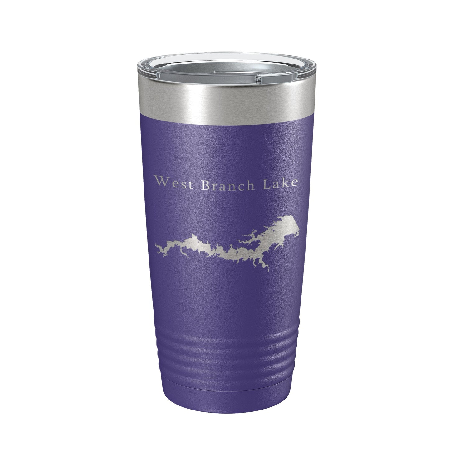 West Branch Lake Map Tumbler Travel Mug Insulated Laser Engraved Coffee Cup Ohio 20 oz-15
