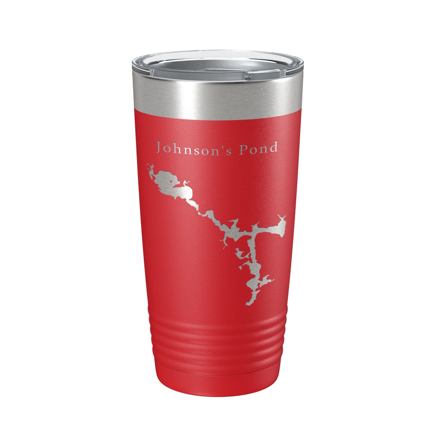 Johnson's Pond Tumbler Lake Map Travel Mug Insulated Laser Engraved Coffee Cup Rhode Island 20 oz-10