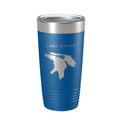Lake Huron Map Tumbler Travel Mug Insulated Laser Engraved Coffee Cup Michigan Ontario 20 oz-6