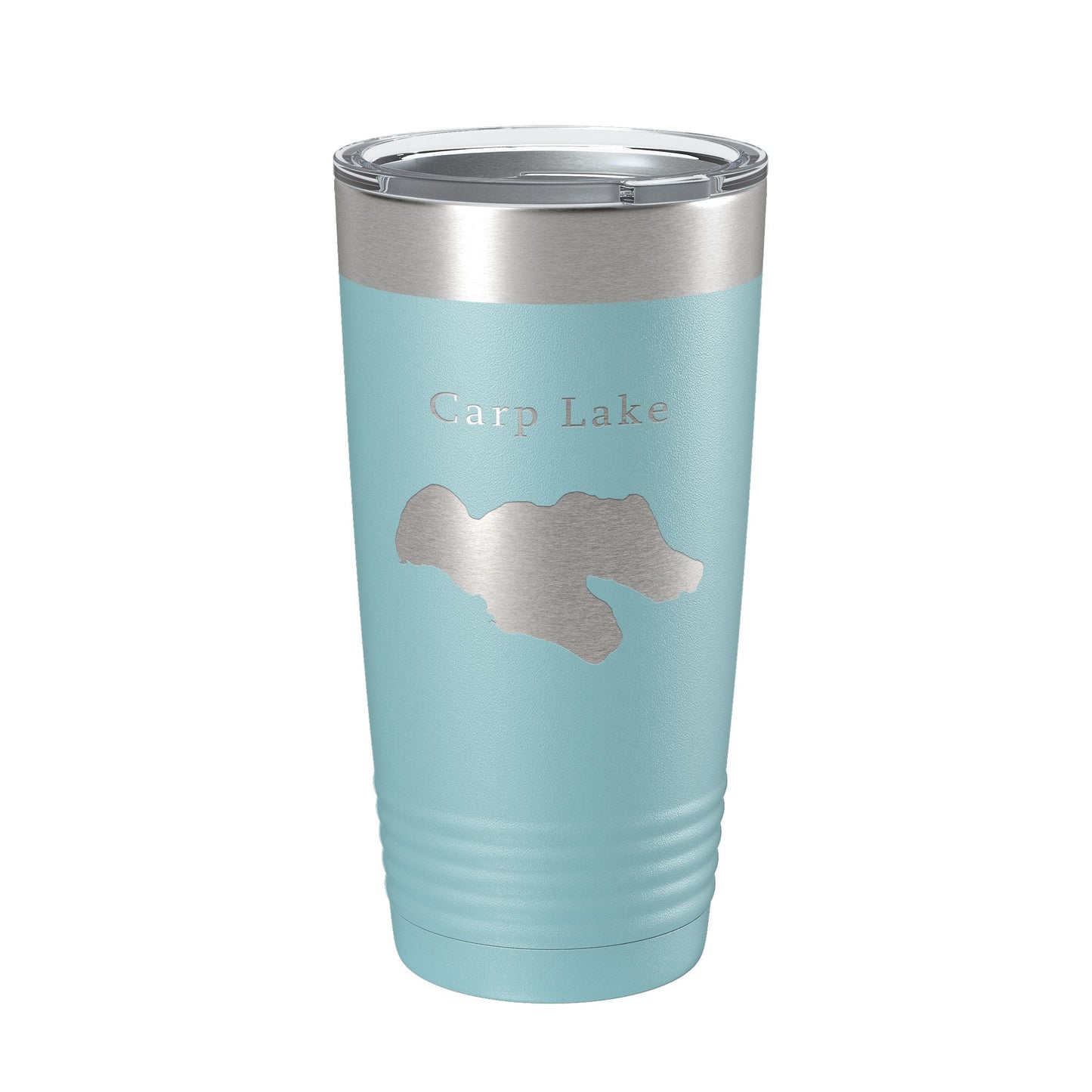 Carp Lake Map Tumbler Travel Mug Insulated Laser Engraved Coffee Cup Michigan 20 oz-13