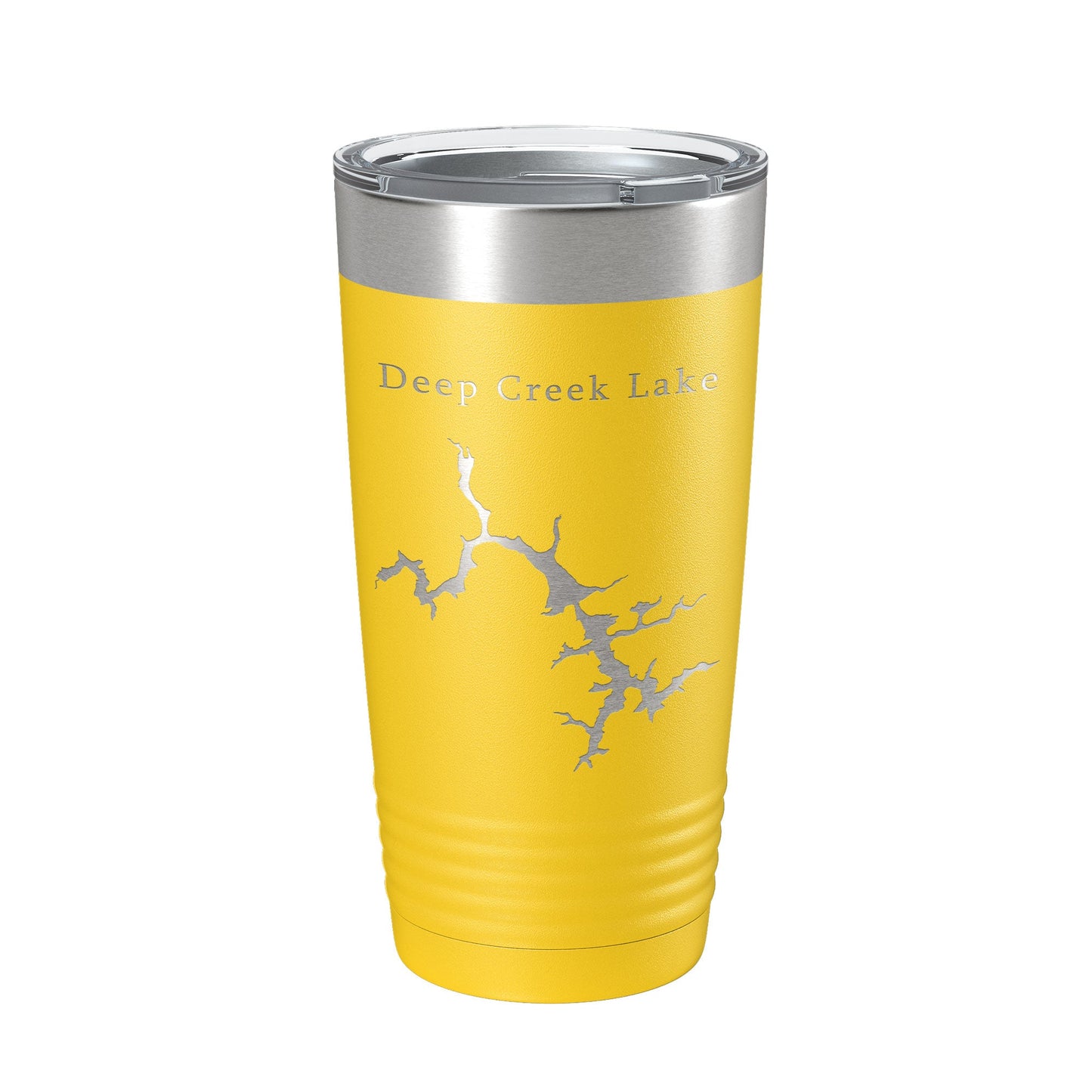 Deep Creek Lake Map Tumbler Travel Mug Insulated Laser Engraved Coffee Cup Maryland 20 oz-4