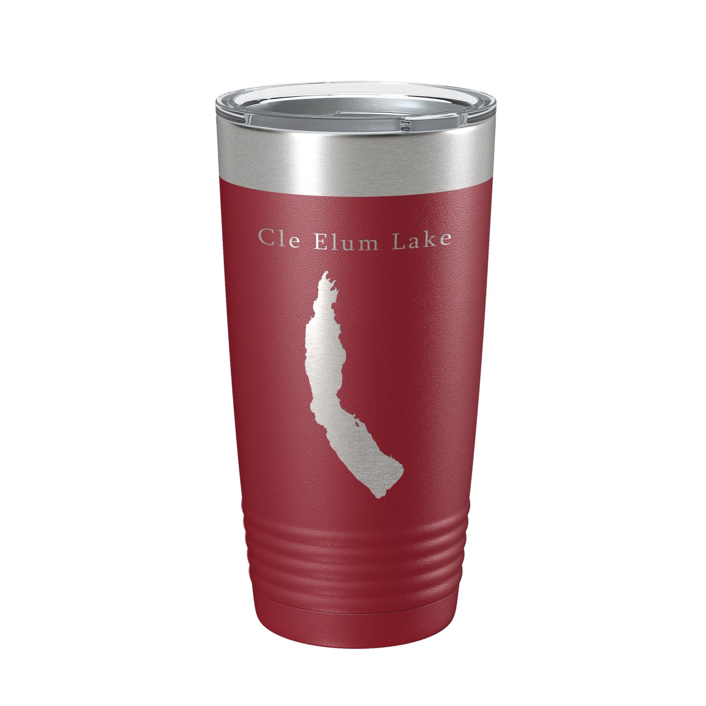 Cle Elum Lake Map Tumbler Travel Mug Insulated Laser Engraved Coffee Cup Washington 20 oz-18