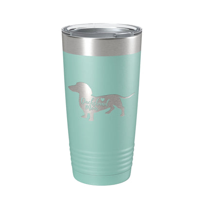 Dachshund Mom Tumbler Dog Travel Mug Gift Insulated Laser Engraved Coffee Cup 20 oz-12
