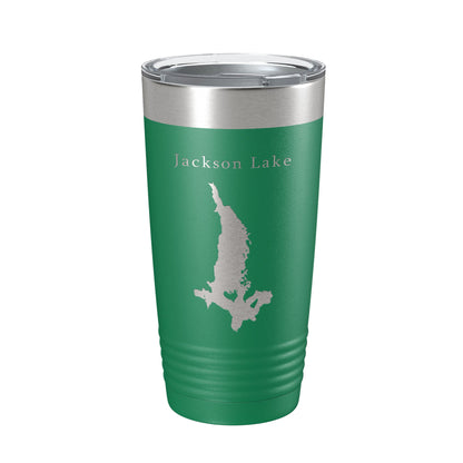 Jackson Lake Map Tumbler Travel Mug Insulated Laser Engraved Coffee Cup Grand Teton Wyoming 20 oz-9
