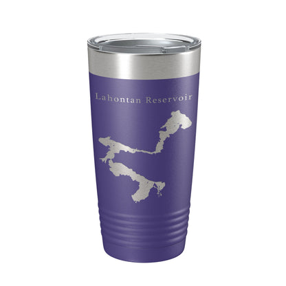 Lahontan Reservoir Tumbler Lake Map Travel Mug Insulated Laser Engraved Coffee Cup Nevada 20 oz-15