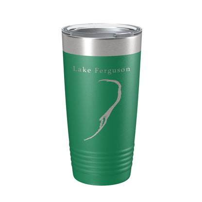 Lake Ferguson Map Tumbler Travel Mug Insulated Laser Engraved Coffee Cup Arkansas Mississippi 20 oz-9