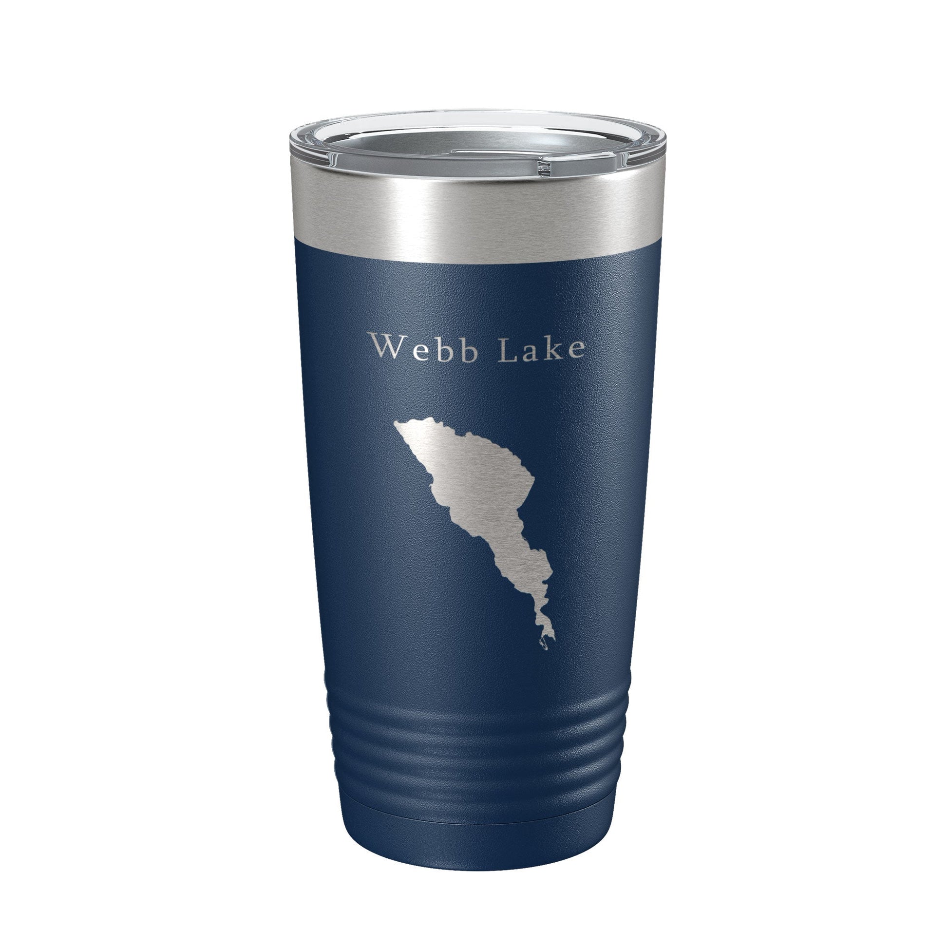 Webb Lake Map Tumbler Travel Mug Insulated Laser Engraved Coffee Cup Maine 20 oz-2