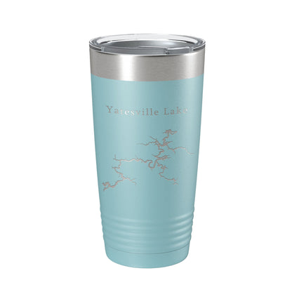 Yatesville Lake Map Tumbler Travel Mug Insulated Laser Engraved Coffee Cup Kentucky 20 oz-13