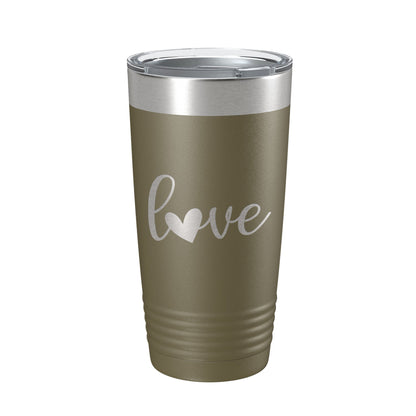Love Tumbler Travel Mug Insulated Laser Engraved Coffee Cup 20 oz-21