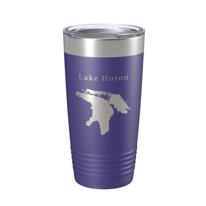 Lake Huron Map Tumbler Travel Mug Insulated Laser Engraved Coffee Cup Michigan Ontario 20 oz-15