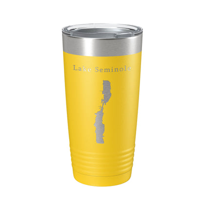Lake Seminole Largo Map Tumbler Travel Mug Insulated Laser Engraved Coffee Cup Florida 20 oz-19