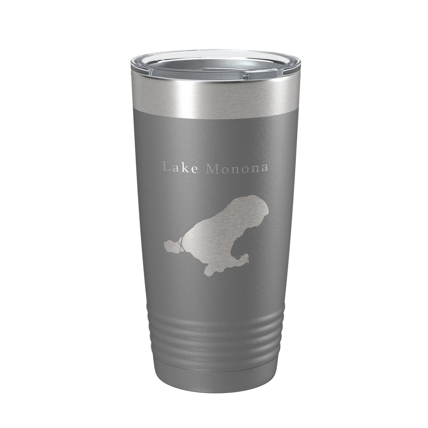 Lake Monona Map Tumbler Travel Mug Insulated Laser Engraved Coffee Cup Wisconsin 20 oz-16