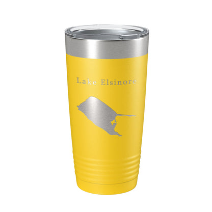 Lake Elsinore Map Tumbler Travel Mug Insulated Laser Engraved Coffee Cup California 20 oz-4