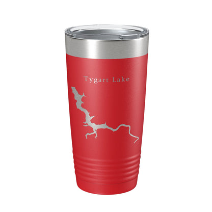 Tygart Lake Map Tumbler Travel Mug Insulated Laser Engraved Coffee Cup West Virginia 20 oz-10