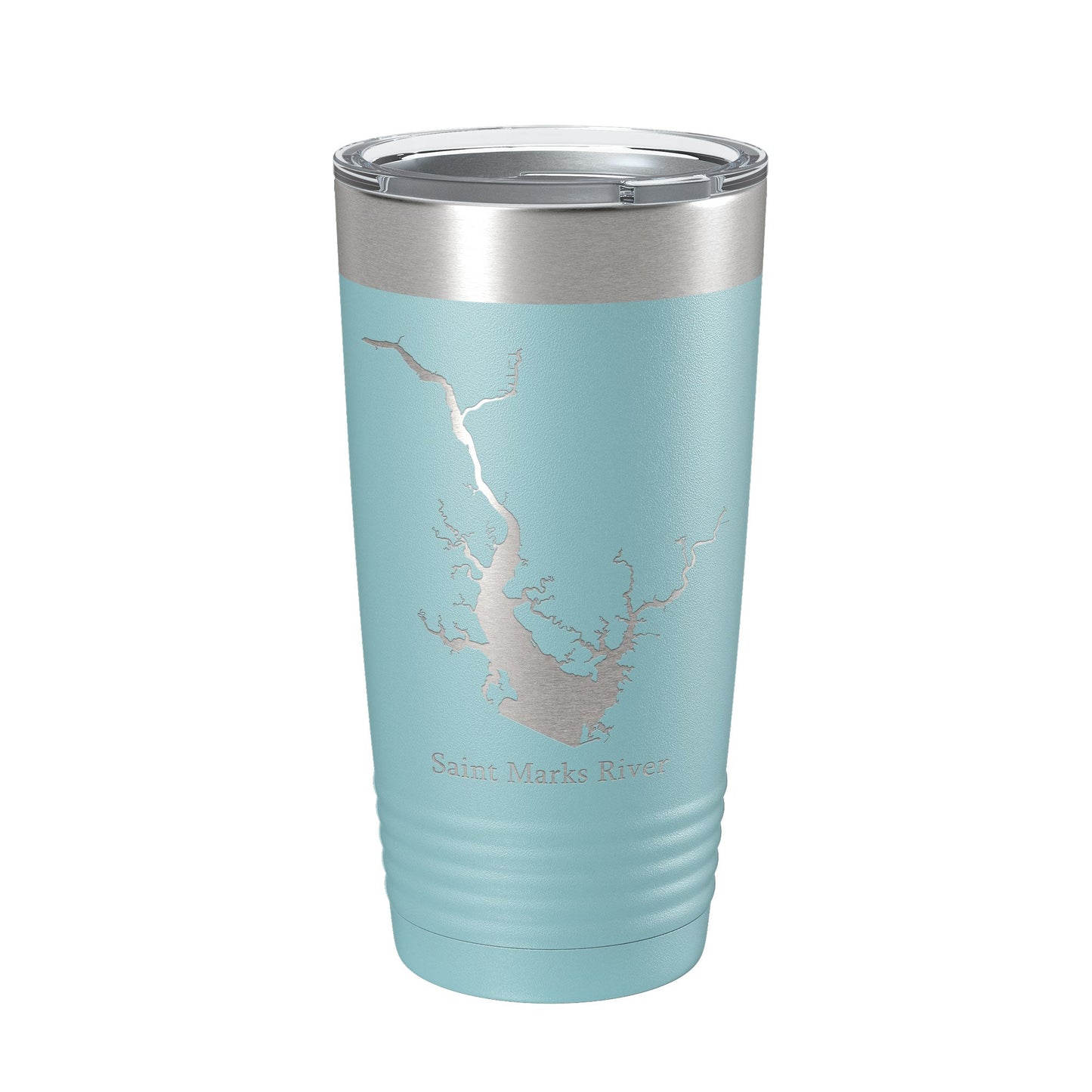 St. Marks River FL Map Tumbler Travel Mug Insulated Laser Engraved Coffee Cup Apalachee Bay Florida Saint 20 oz-13