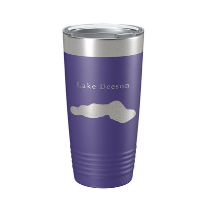 Lake Deeson Map Tumbler Travel Mug Insulated Laser Engraved Coffee Cup Florida 20 oz-15