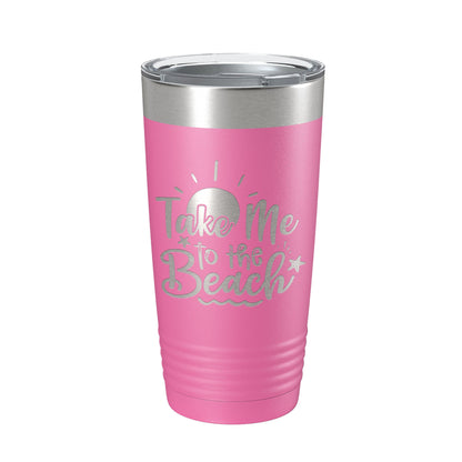Take Me To The Beach Tumbler Travel Mug Insulated Laser Engraved Coffee Cup 20 oz-11