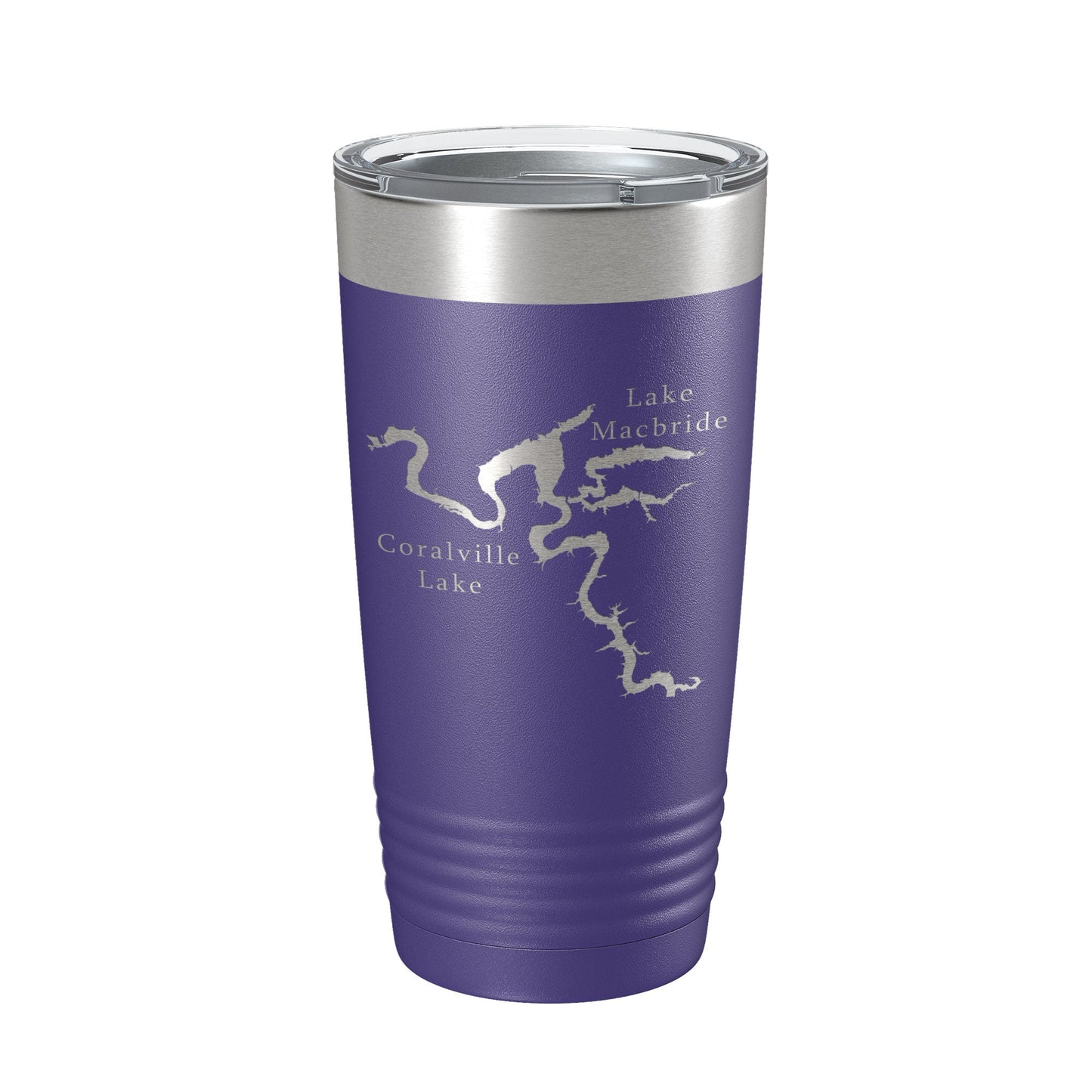 Coralville Lake Macbride Map Tumbler Travel Mug Insulated Laser Engraved Coffee Cup Iowa River 20 oz-15