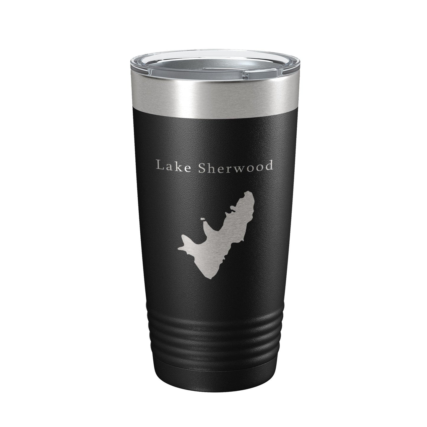 Lake Sherwood Map Tumbler Travel Mug Insulated Laser Engraved Coffee Cup West Virginia 20 oz-0