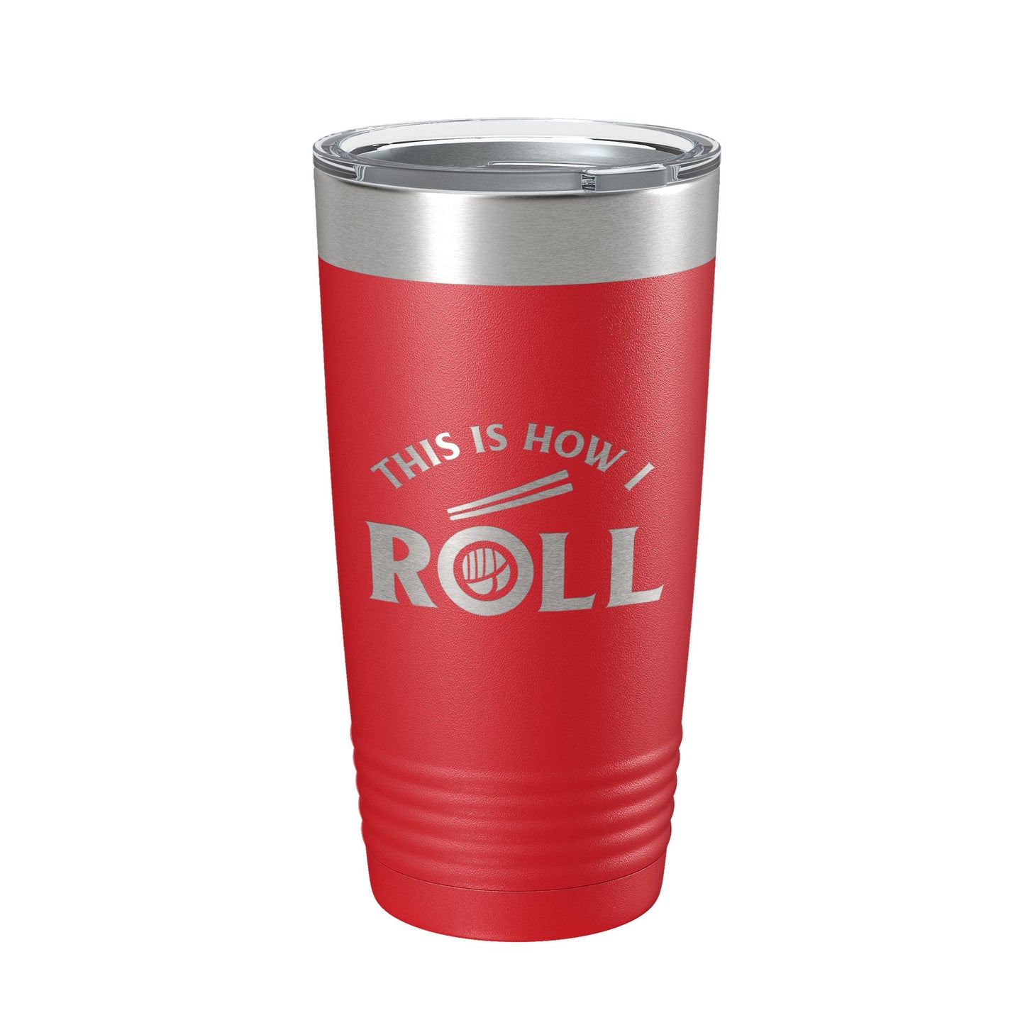 Sushi Tumbler This Is How I Roll Travel Mug Insulated Laser Engraved Coffee Cup 20 oz-10