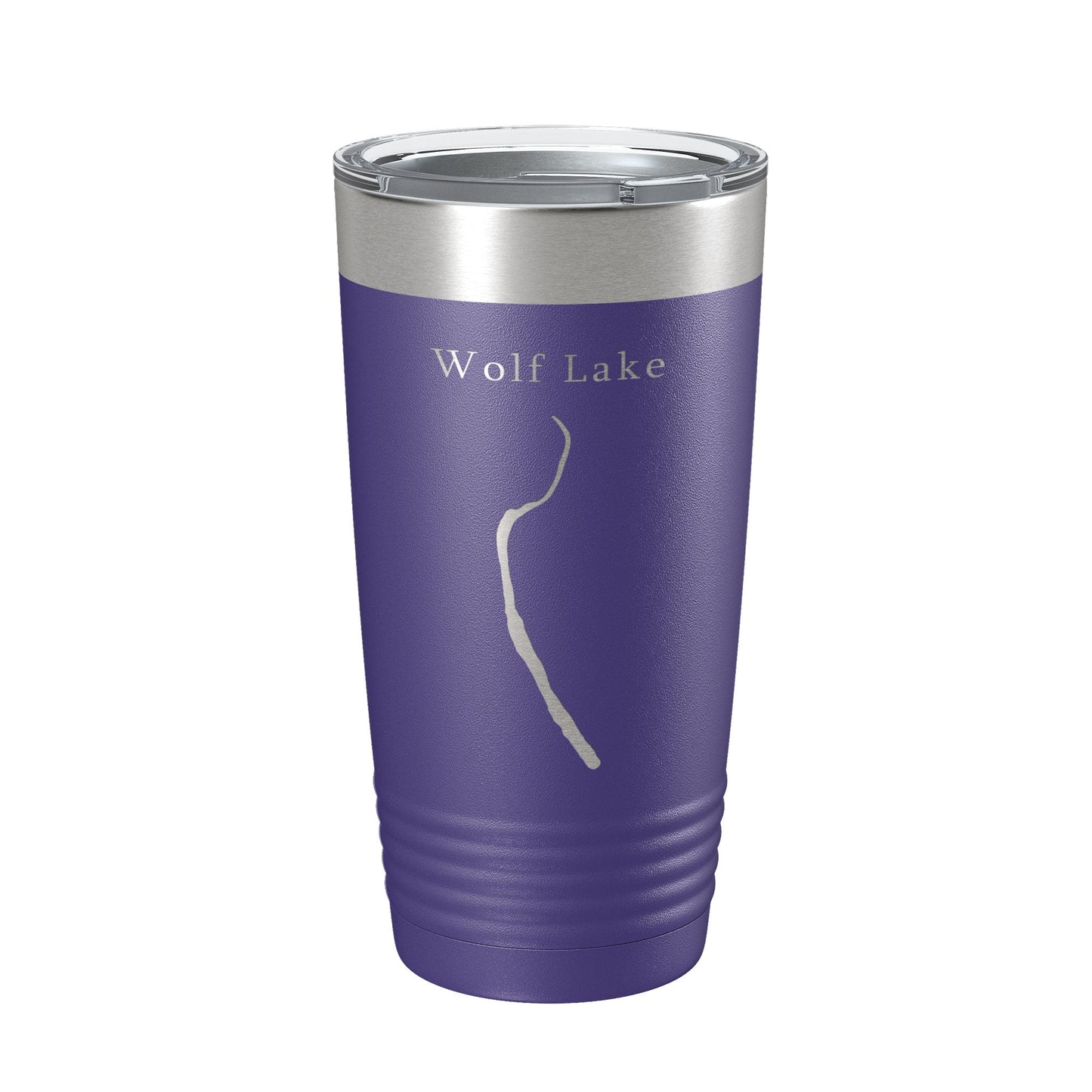 Wolf Lake Map Tumbler Travel Mug Insulated Laser Engraved Coffee Cup Illinois 20 oz-15