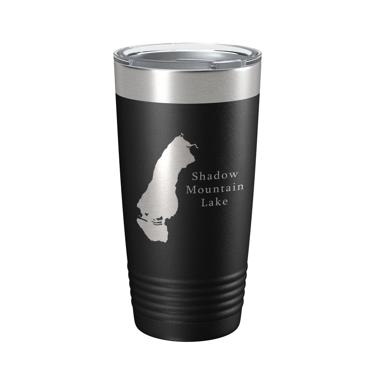 Shadow Mountain Lake Map Tumbler Travel Mug Insulated Laser Engraved Coffee Cup Colorado 20 oz-5