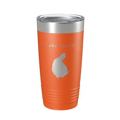 Lake Placid Map Tumbler Travel Mug Insulated Laser Engraved Coffee Cup Florida 20 oz-17