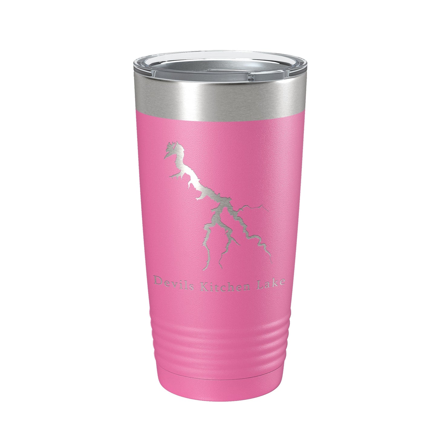Devils Kitchen Lake Map Tumbler Travel Mug Insulated Laser Engraved Coffee Cup Illinois 20 oz-11