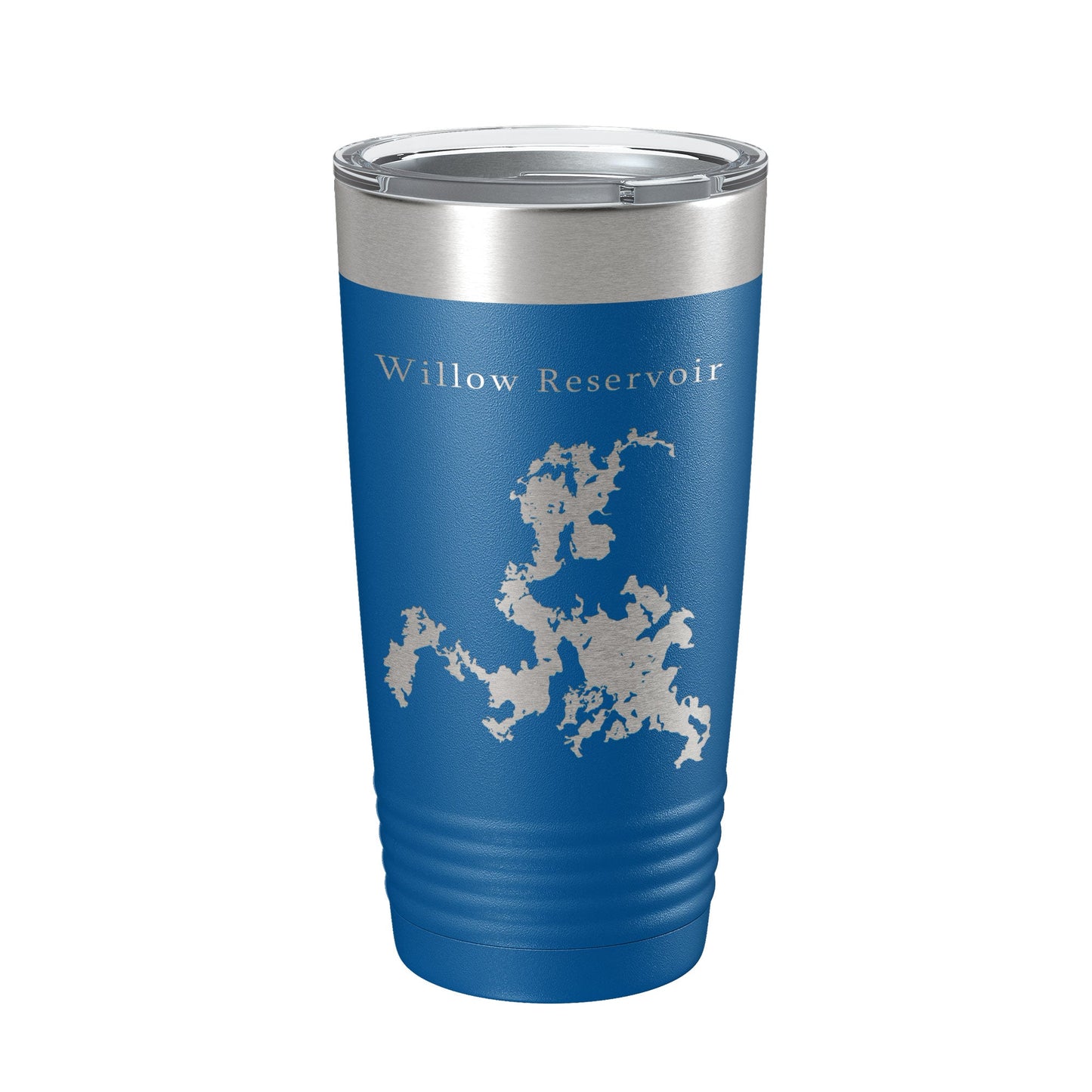 Willow Reservoir Tumbler Lake Map Travel Mug Insulated Laser Engraved Coffee Cup Wisconsin 20 oz-6