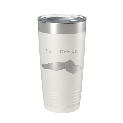 Lake Deeson Map Tumbler Travel Mug Insulated Laser Engraved Coffee Cup Florida 20 oz-1