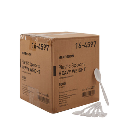 Spoon McKesson Heavy Weight White Polypropylene