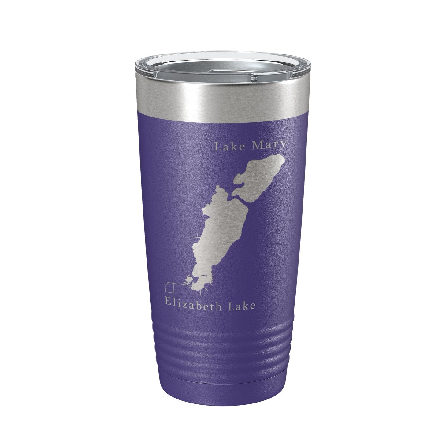 Lakes Mary & Elizabeth Map Tumbler Travel Mug Insulated Laser Engraved Coffee Cup Illinois Wisconsin 20 oz-15