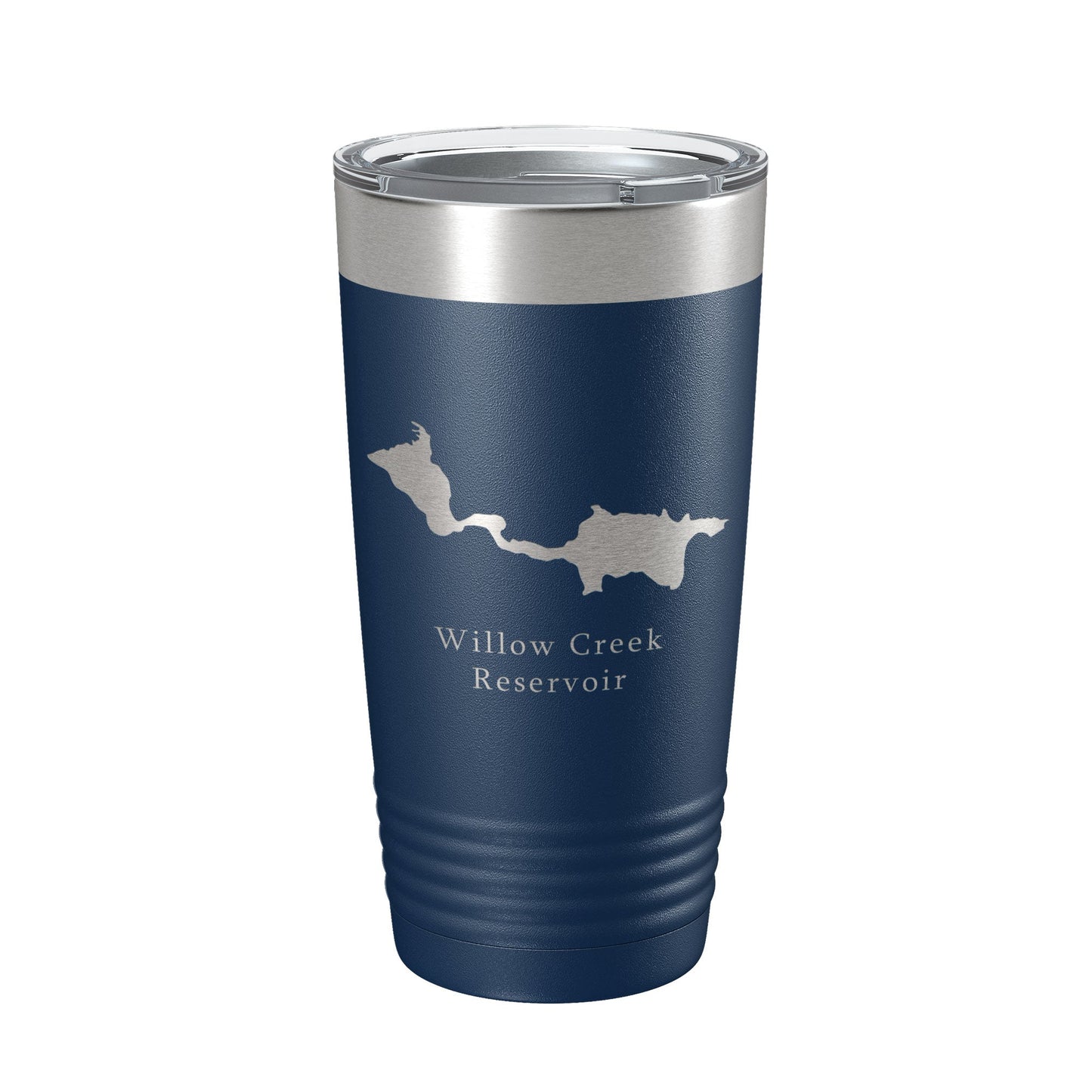 Willow Creek Reservoir Arapaho Tumbler Lake Map Travel Mug Insulated Laser Engraved Coffee Cup Colorado 20 oz-8