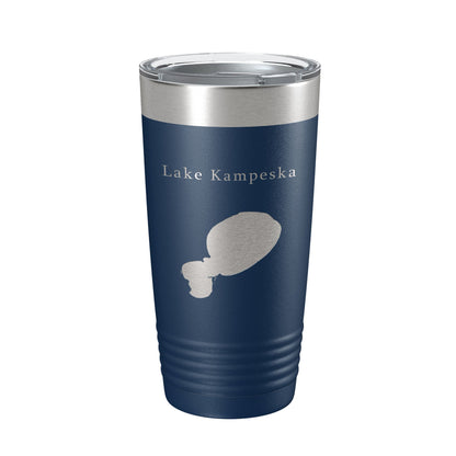 Lake Kampeska Map Tumbler Travel Mug Insulated Laser Engraved Coffee Cup South Dakota 20 oz-2