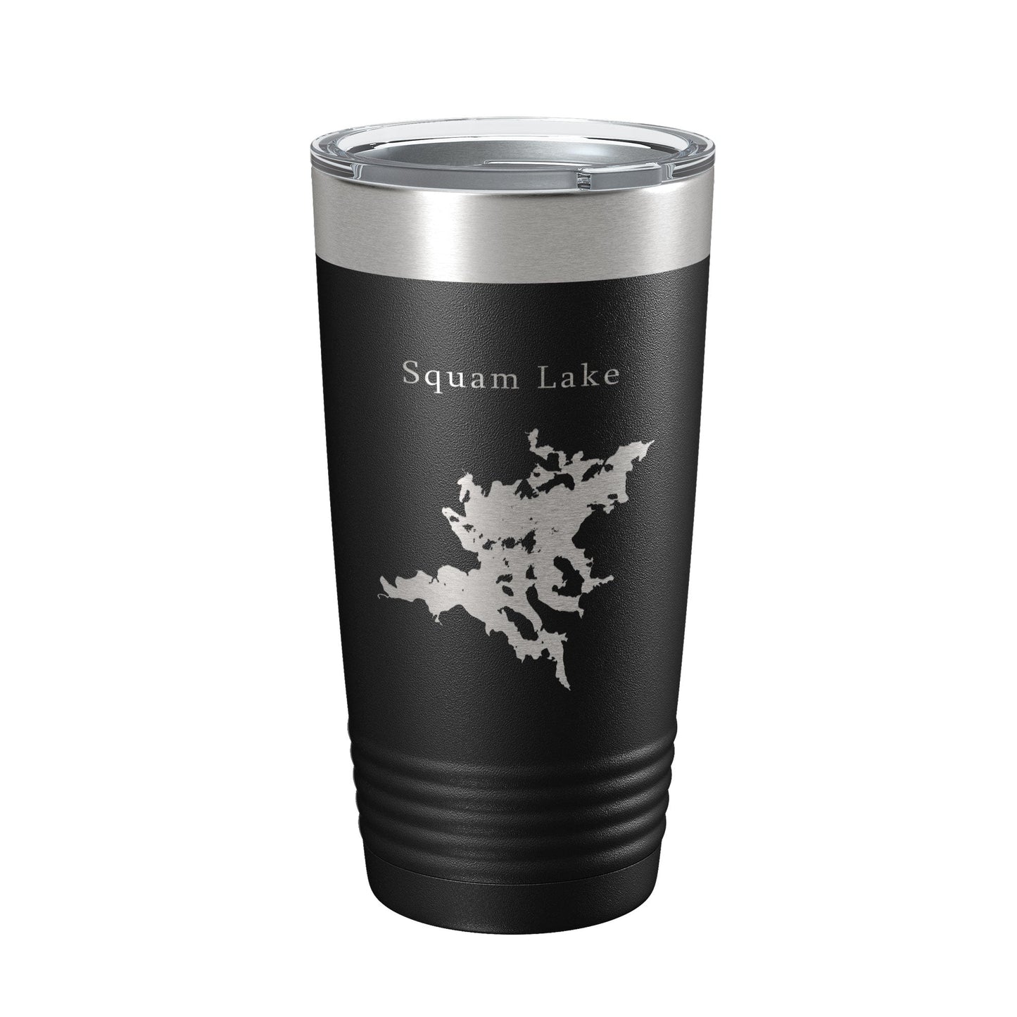 Squam Lake Map Tumbler Travel Mug Insulated Laser Engraved Coffee Cup New Hampshire 20 oz-0