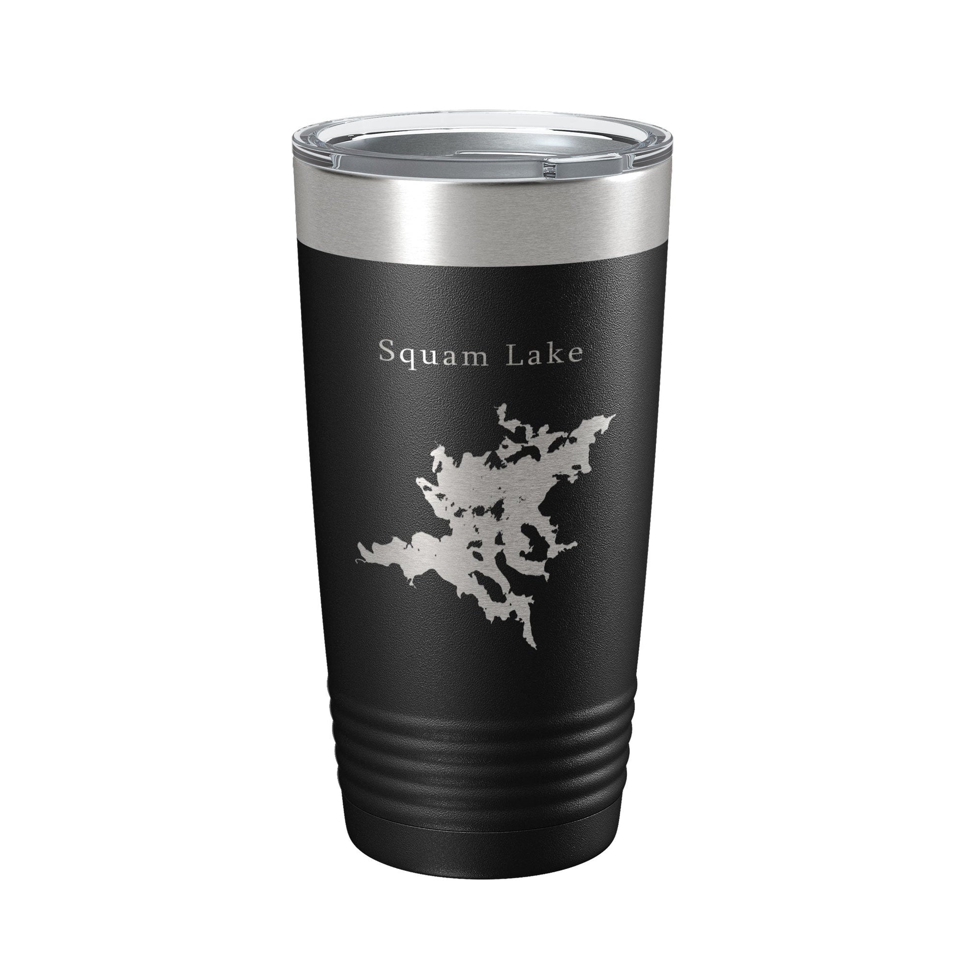 Squam Lake Map Tumbler Travel Mug Insulated Laser Engraved Coffee Cup New Hampshire 20 oz-0