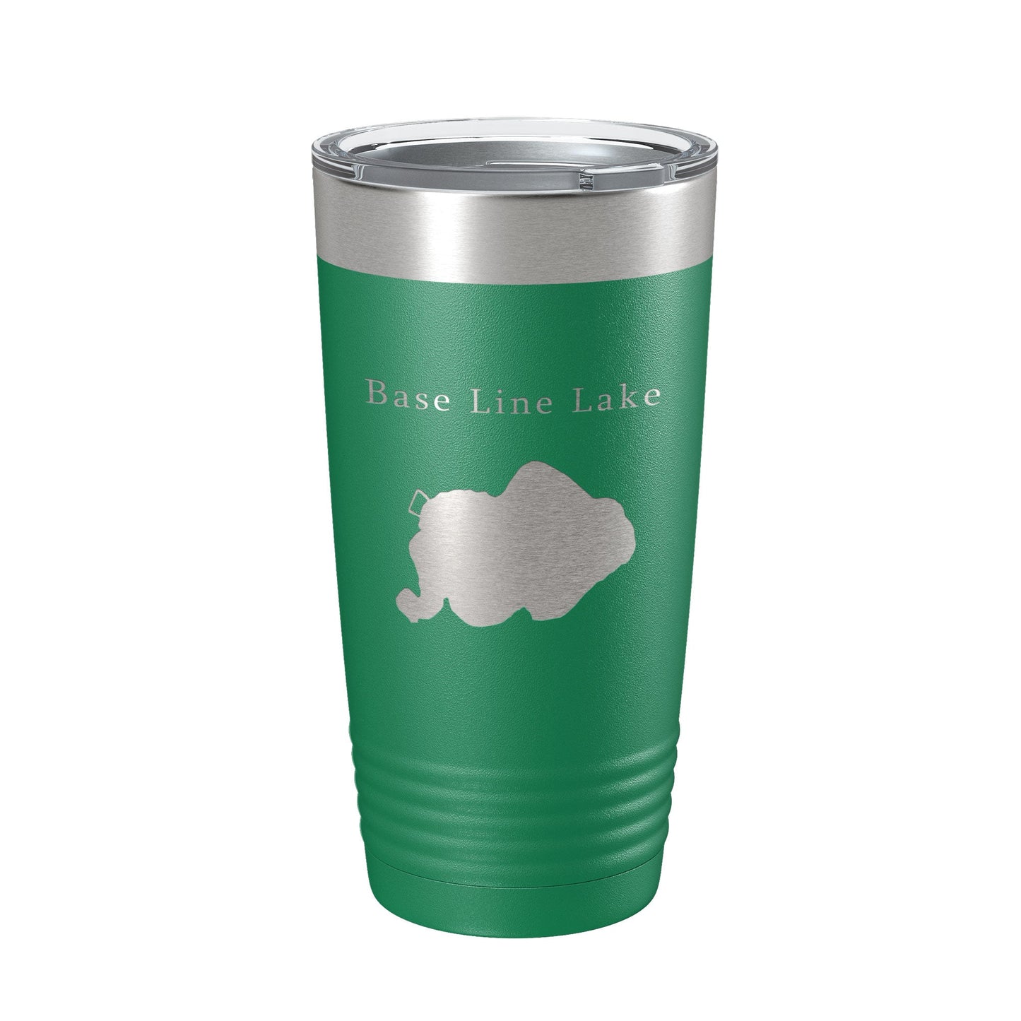 Base Line Lake Map Tumbler Travel Mug Insulated Laser Engraved Coffee Cup Huron River Chain of Lakes Michigan 20 oz-9