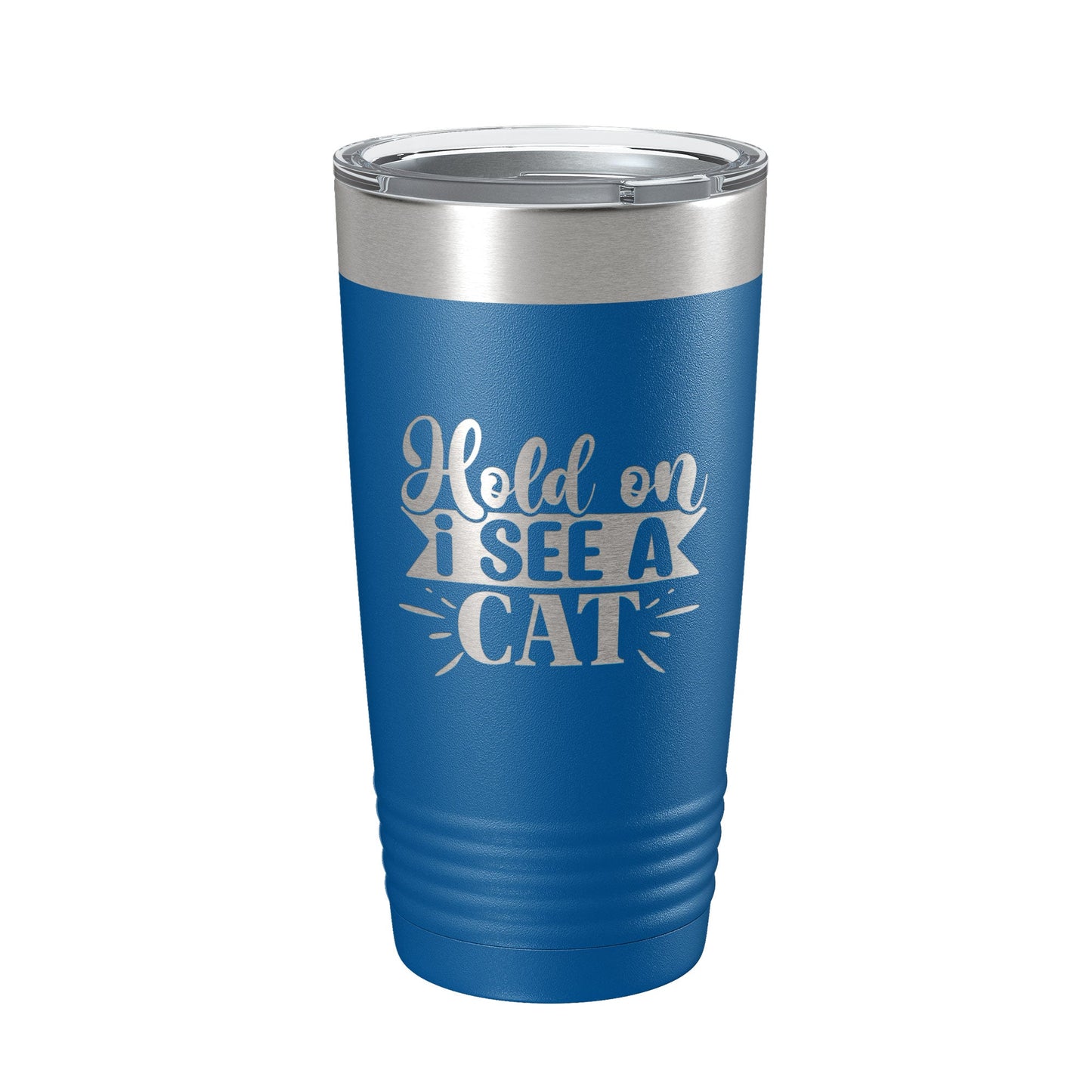 Hold On I See A Cat Tumbler Travel Mug Funny Cat Lover Gift Insulated Laser Engraved Coffee Cup 20 oz-6