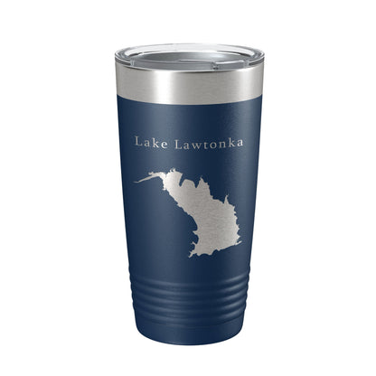 Lake Lawtonka Map Tumbler Travel Mug Insulated Laser Engraved Coffee Cup Oklahoma 20 oz-8