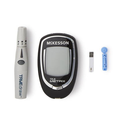 Blood Glucose Meter McKesson TRUE METRIX® 4 Second Results Stores up to 500 Results No Coding Required