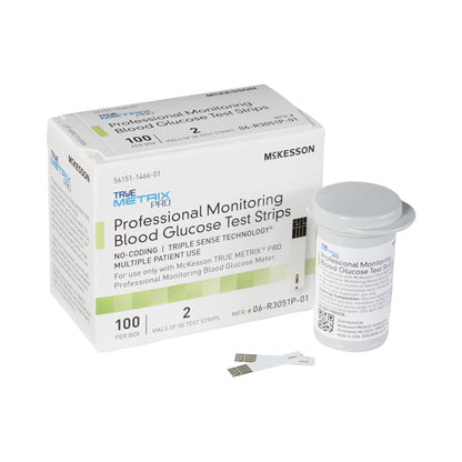 Blood Glucose Test Strips McKesson TRUE METRIX® PRO 100 Strips per Pack