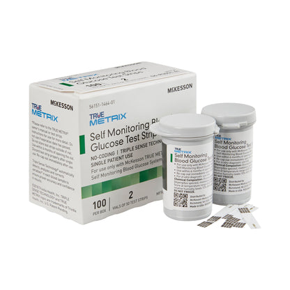Blood Glucose Test Strips McKesson TRUE METRIX® 100 Strips per Pack