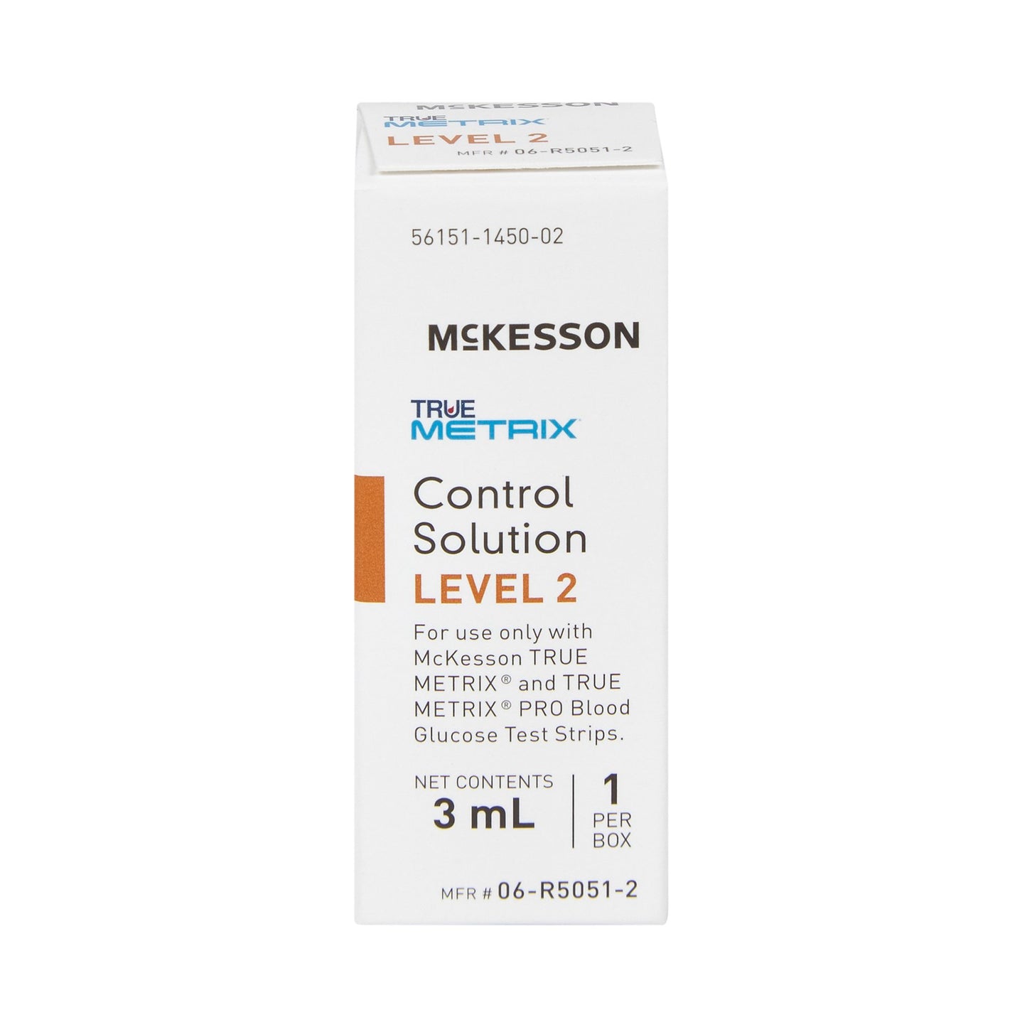 Blood Glucose Control Solution McKesson TRUE METRIX® 3 mL Level 2